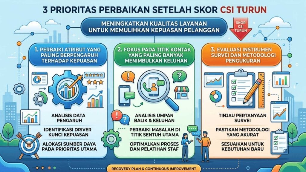 3 Prioritas Perbaikan yang Harus Dilakukan Setelah Skor kepuasan pelanggan