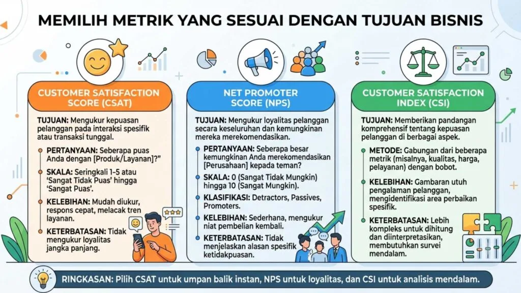 CSAT,NPS dan CSI Metrik Untuk Mengukur Kepuasan Pelanggan