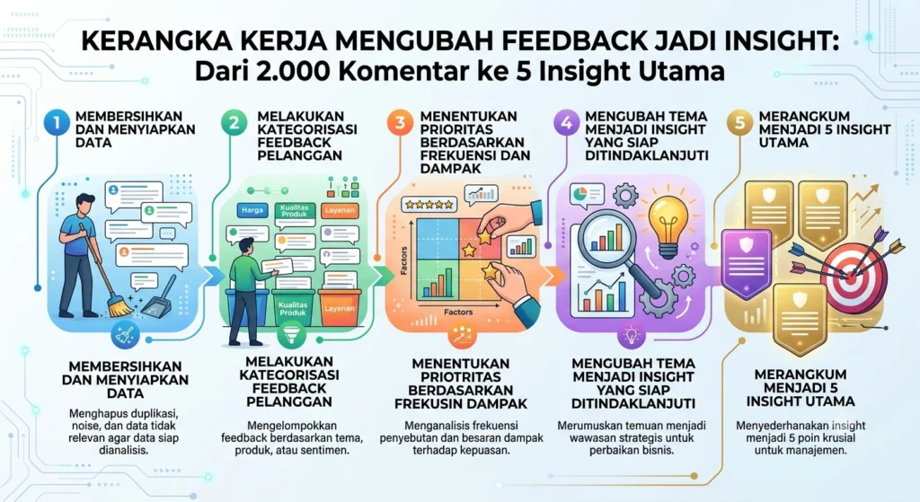 Cara Mengubah 2.000 Komentar Pelanggan Menjadi 5 Insight Utama yang Siap Ditindaklanjuti